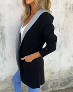 Abrigo casual con capucha para mujer®