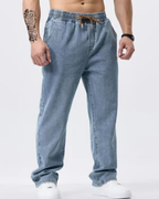 Vaqueros de Corte Holgado con Cintura Ajustable para Hombre