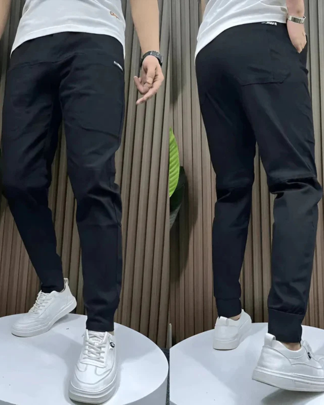 Pantalones elásticos premium ajustados