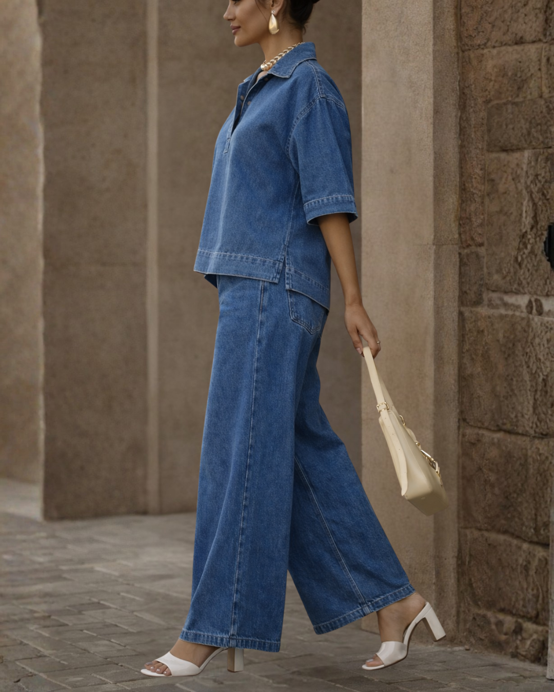 Conjunto Oversize de Denim Estilo Urbano®