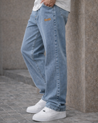 Vaqueros de Corte Holgado con Cintura Ajustable para Hombre