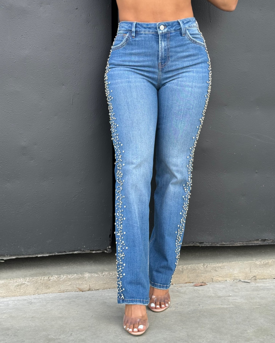 Pantalón Alana Perlas y Cristales