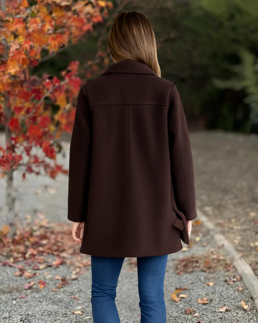 Abrigo Casual de Textura Suave para Mujer