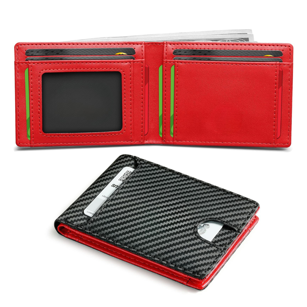 Cartera de Cuero Fino con Protección RFID