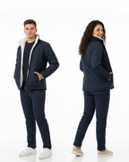 Conjunto Casual de 2 Piezas con Forro Polar Unisex